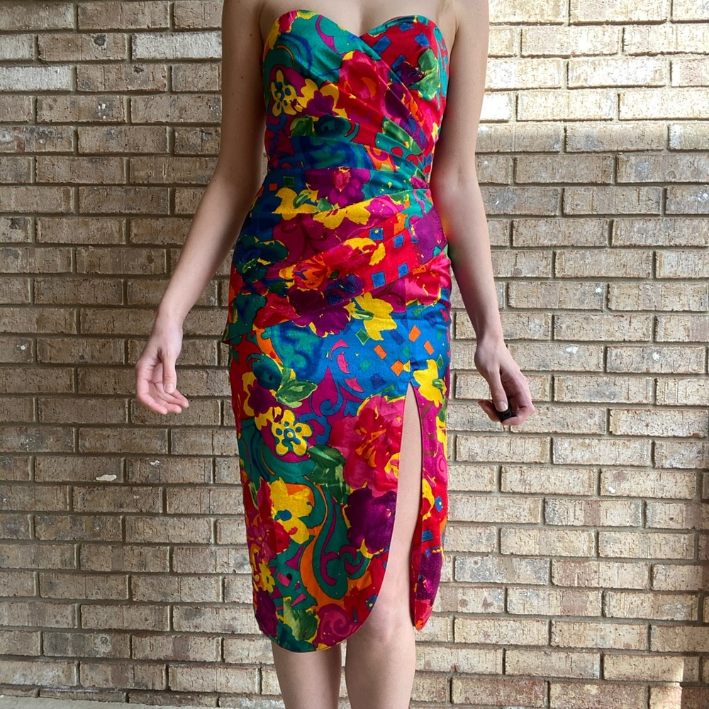 Vintage silk dress size 2